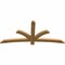 Ekena Millwork Davenport Rough Sawn Timber Gable Bracket, Western Red Cedar, 72"W x 33"H x 2"D x 4"F, 11/12 Pitch GBW072X33X0204DAV00RWR - alternate 2